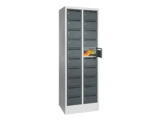 Postsorteerkast 1850x630x500mm 2x10 Vakken Ral7035 Front Ral7016 - 1