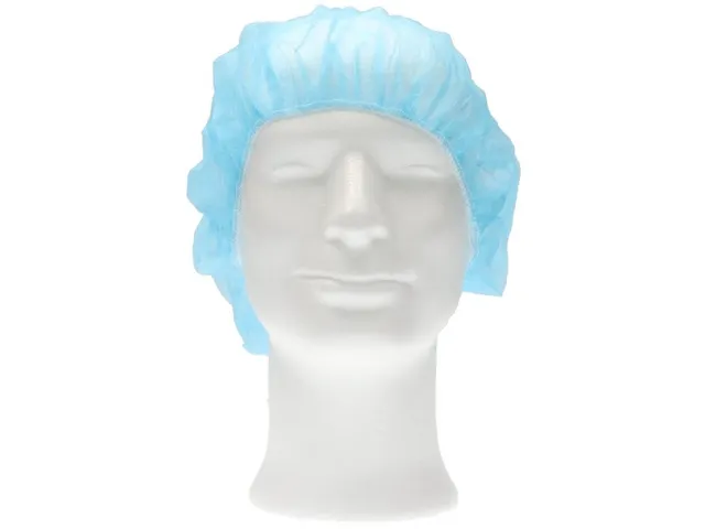 Haarnet CMT bouffant non-woven XL 58cm PP blauw 100 stuks