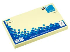 Bloc-mémos 125x75mm jaune bloc de 100 feuillets