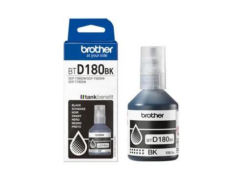 Navulinkt Brother BT-D180BK zwart
