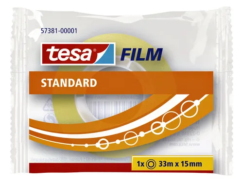 Plakband Tesa film standaard 15mmx33m