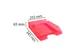 ECOTRAY Brievenbak L inicolor framboos do