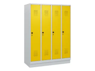 schoollocker,HxBxD 1630x1200x500mm,4vak,vak B 300mm,draaigrendel - 2