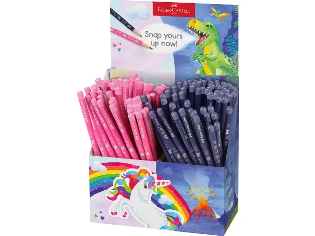 Potlood Faber-Castell grafiet Dino en Unicorn HB 2x72 stuks in koker
