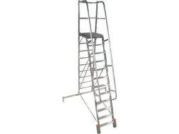 verrijdbare treden-platformladder,eenzijdig,12trede(n),stand H 2,75m