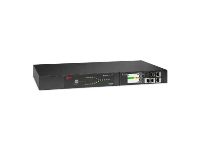 APC AP4450A, Rackmontage, 1U, LCD, 10 AC-uitgang(en), Zwart