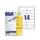 etiket Avery ILK 97x37mm wit 100 vel 14 etiketten per vel