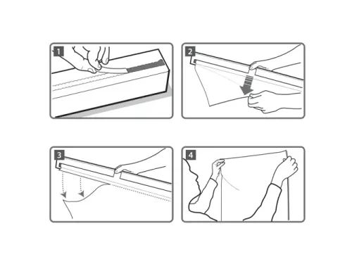 Whiteboard Vel Instant folie Nobo 60x80cm wit