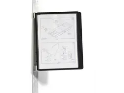Magnetische wandmodule voorzien van 5 zwarte SHERPA zichtpanelen