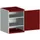 kast met geperforeerde platen,HxBxD 800x650x650mm,2xStalen bodem