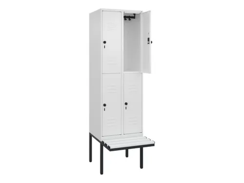 Dubbeldekse dekenkist,HxBxD 2120x600x815mm,2x2vak.,vak B 300mm