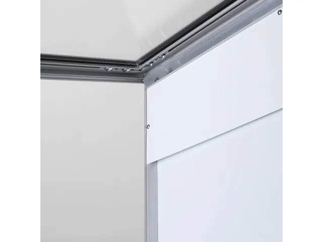 Outdoor Menubord 2xA4 met Logopaneel Staand LED verlicht