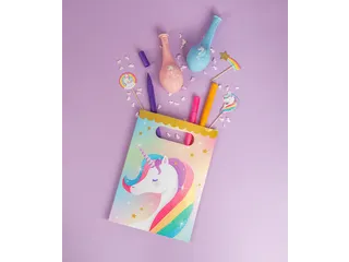Gift bags Unicorn Papieren uitdeelzakjes 23x16,5cm 6 stuks - 3