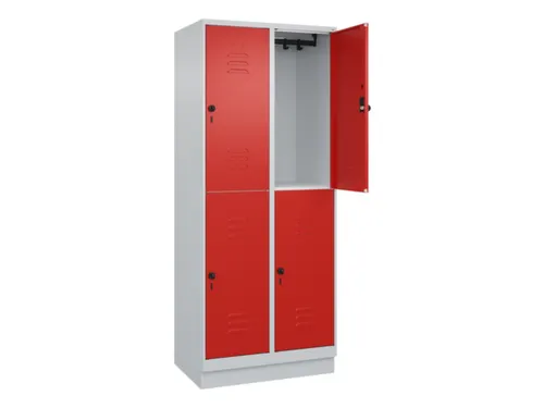dubbeldekse locker,HxBxD 1950x800x500mm,2x2vak.,vak B 400mm
