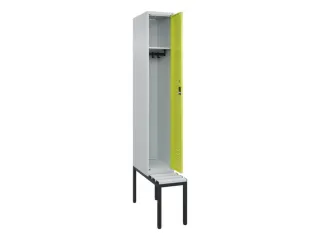 locker met bank,HxBxD 2120x300x815mm,1vak,vak B 300mm,cil.-slot - 2