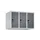 opzetkast,v. locker,3vak.,vak B 250mm,HxBxD 500x750x500mm,vleugeldeur
