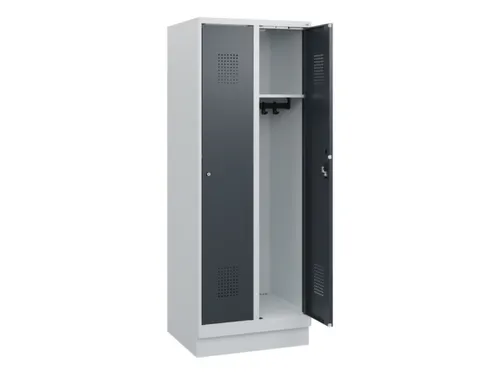 schoollocker,HxBxD 1630x600x500mm,2vak,vak B 300mm,cil.-slot,sokkel