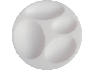 Siliconen mal Cernit ovaal 7cm - 1