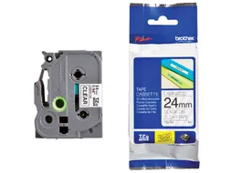 Labeltape Brother P-touch TZe-151 standaard 24mm zwart op transparant
