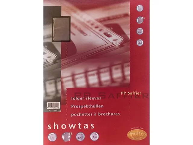 Showtas Multo A4 23-gaats PP 0.08mm nerf