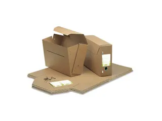 Archiefdoos gemeente folio 370x265x115mm 850gr bruin - 1