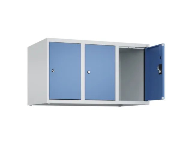 opzetkast,v. locker,3vak.,vak B 300mm,HxBxD 500x900x500mm,cilinderslot