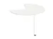 table de rallonge,haut. régl.,HxØ 720-840x1000mm,Bl-blanc