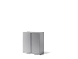kantoorkast openslaande deuren HxBxD 1000x914x470mm Stalen Zilverkleur