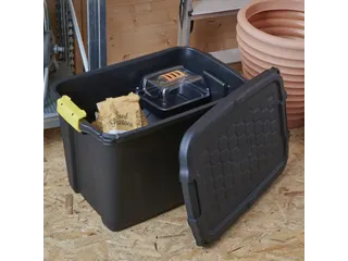 Opbergbox Bankers Box 60L met handgrepen robuust zwart - 8