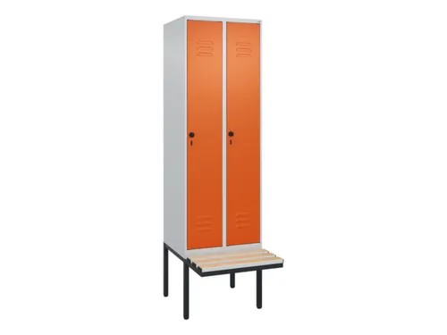 locker voor scheiding van kleding,HxBxD 2120x600x815mm,2vak