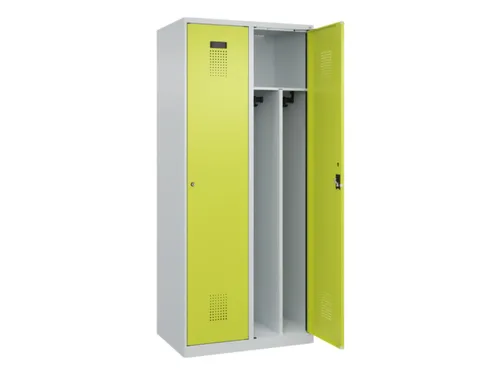 locker voor scheiding van kleding,HxBxD 1850x800x500mm,2vak