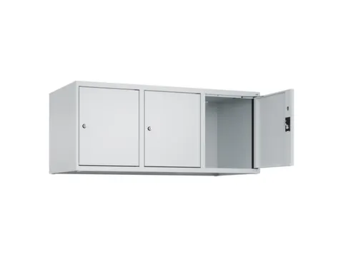opzetkast,v. locker,3vak.,vak B 400mm,HxBxD 500x1200x500mm