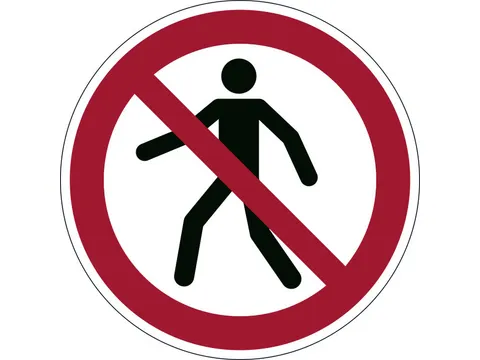 Vloermarkeringssticker Rood Wit Veiligheid 430mm