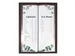 Drankkaart map Sigel 1/2 A4 smal Eco serie D.grijs/hout voor 8 blad
