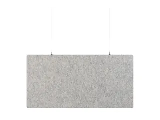 Akoestisch PET-vilt rechthoekig plafondpaneel 60x120cm Lichtgrijs - 1