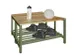 banc double,LxP 1000x740mm,barrettes en bois hêtre,piètement RAL6011
