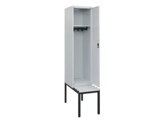 locker met bank,HxBxD 1950x400x815mm,1vak,vak B 400mm,cil.-slot - 2