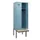 locker met bank,HxBxD 1950x600x815mm,2vak,vak B 300mm,cilinderslot