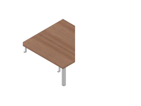 koppelelement voor bureau,90 °,HxBxD 680-760x840x840mm,v. 4voeten