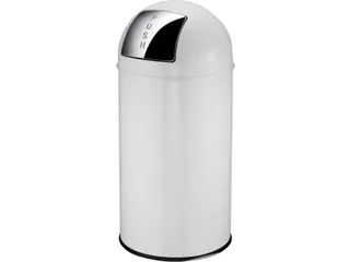 Afvalbak Pushcan 40 Liter Wit - 6