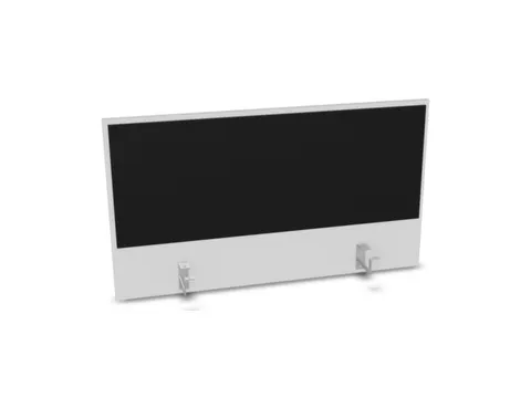 panneau de rehausse p. table de bureau Bl-blanc BN8033-noir