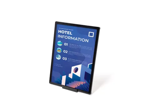 Verlichte Tafeldisplay LED Slide In A4 Zwart
