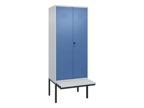 locker voor scheiding van kleding,HxBxD 2120x800x815mm,2vak