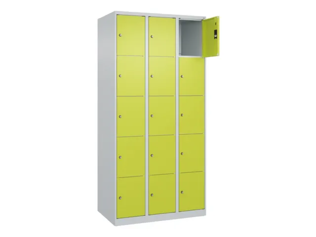 lockerkast,HxBxD 1850x900x500mm,3x5vakken,vak B 300mm,cil.-slot