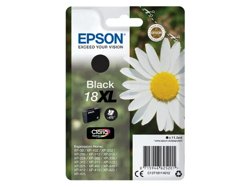 Inktcartridge Epson 18XL T1811 zwart HC C13T18114012