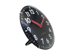 Tafelklok Nextime Duomo Mini 20 cm zwart gebolde glazen lens