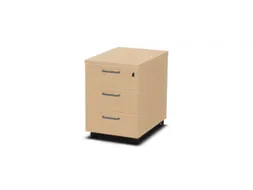 mobiel ladeblok,HxBxD 600x430x600mm,3lade(n),m. beugelgreep,NE-esdoorn