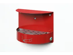 Wandasbak 1.5 liter 230x300x150mm Rood Slot Staal