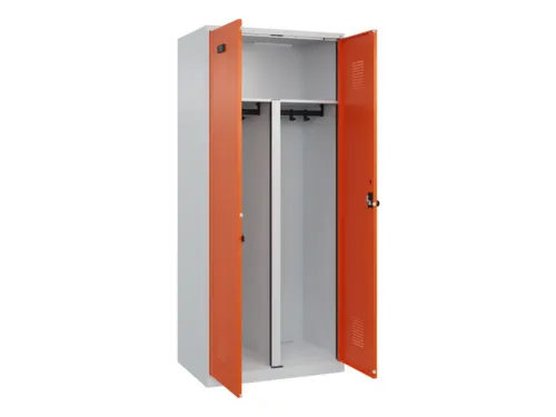 PBM-locker,HxBxD 1850x800x500mm,2vak,vak B 400mm,draaigrendel