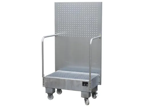 verrijdbare opvangbak,v. 2x60l vat,opvangvol. 60l,HxBxD 1685x890x570mm